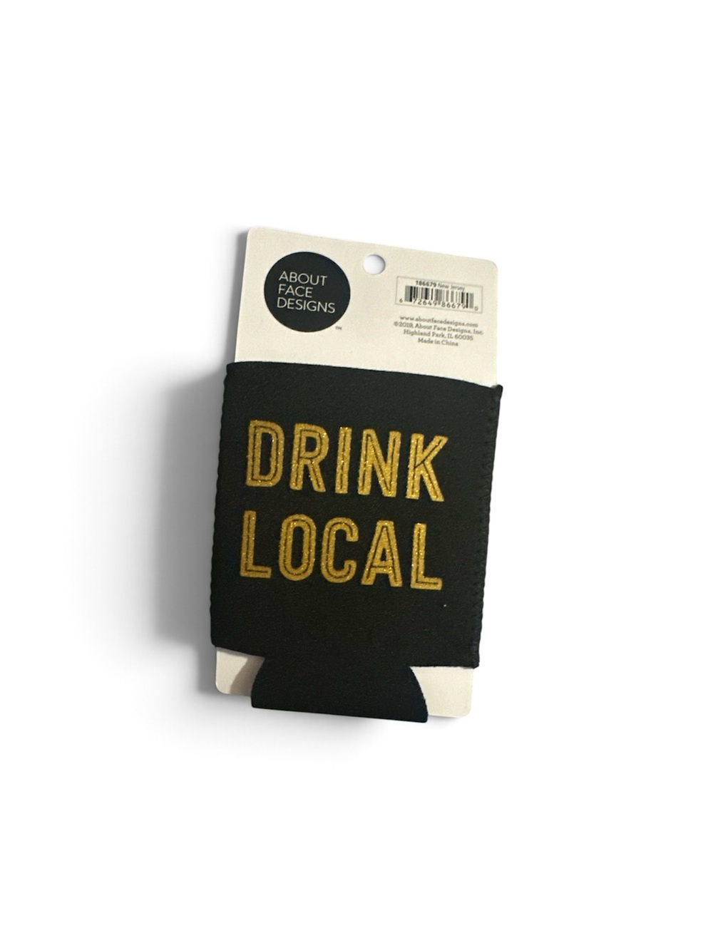 About Face Designs State of Mine New Jersey Drink Local Can Koozie NWT